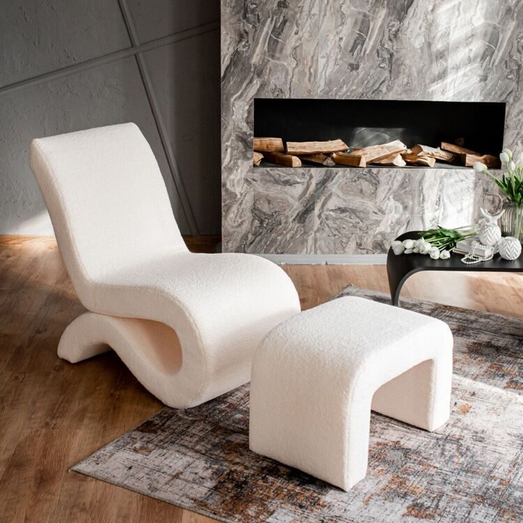 Дизайнерское кресло "Альфа" Белое